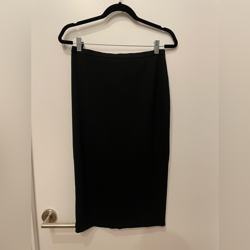 Max Mara black wool pencil skirt